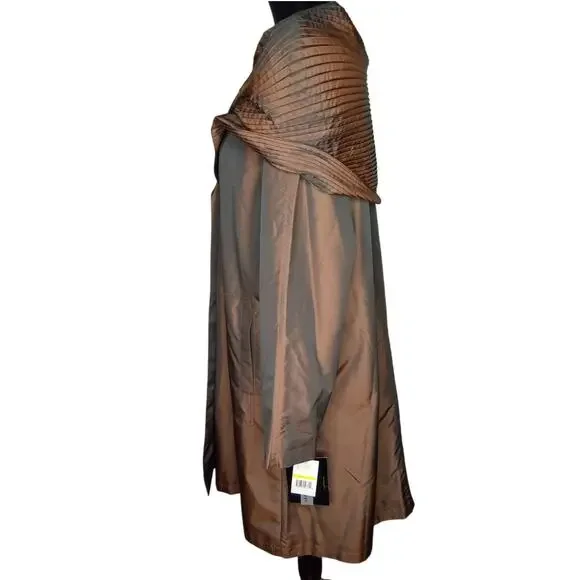 PORTRAIT Rich Bronze/Sienna Elegant Mid-Length Coat (NWT) - Med - Picture 3 of 7